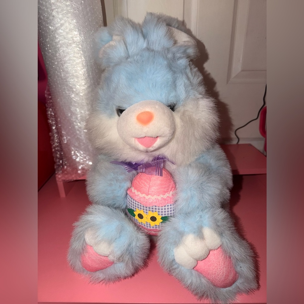 Blue and White Plush Toy